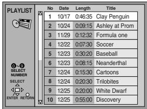 PANASONIC DVDF61P - Press [PLAY LIST]. - 1