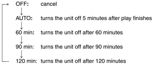 PANASONIC DVDF61P - Setting the unit to turn off—SLEEP timer - 1