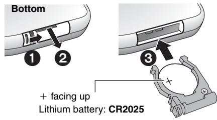 PANASONIC DVDLX8EB - Insert the button-type battery (included) - 1