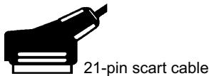 PANASONIC DVDS27EB - Connection to a TV set with scart socket: - 3