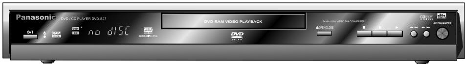 PANASONIC DVDS27EB - Operating Instructions - 1
