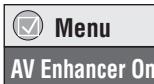 PANASONIC DVDS47PLA - Pulse [AV ENHANCER] para seleccionar "On". - 1