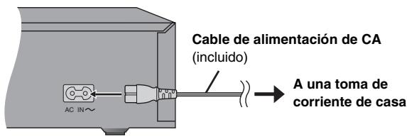 PANASONIC DVDS47PLA - - Conecte enultimate lugar el cable de alimentacion de CA - 1