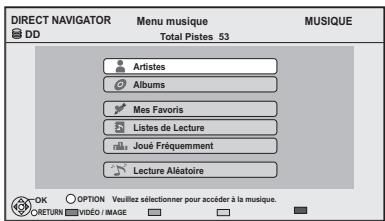 PANASONIC DMR-XW380 - Lecture de la musique enregistrée sur le disque dur - 1