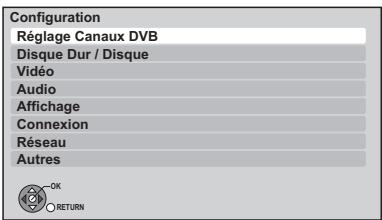 PANASONIC DMR-XW380 - Sélectionnez "Configuration" dans "Autres", puis appuyez sur [OK]. - 1