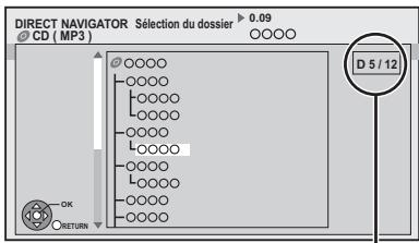 PANASONIC DMR-XW380 - Pour trouver un dossier (MP3 uniquement) - 1