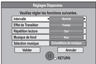 PANASONIC DMR-XW380 - Réglages Diaporama - 1
