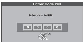 PANASONIC DMR-XW380 - - À propos du numéro d'identification personnelle - 1