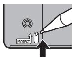 PANASONIC DMR-XW380 - ■ Protection sur cartouche - 1