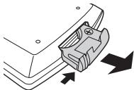 PANASONIC DVD-LS70EG - ■ Plaats de knoopbatterij (meegeleverd) - 1