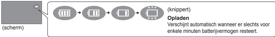 PANASONIC DVD-LS70EG - Het resterende batterijvermogen controleren - 1