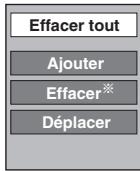 PANASONIC DMR E85H - Suppression de tous les paramètres et listes de transfert - 1