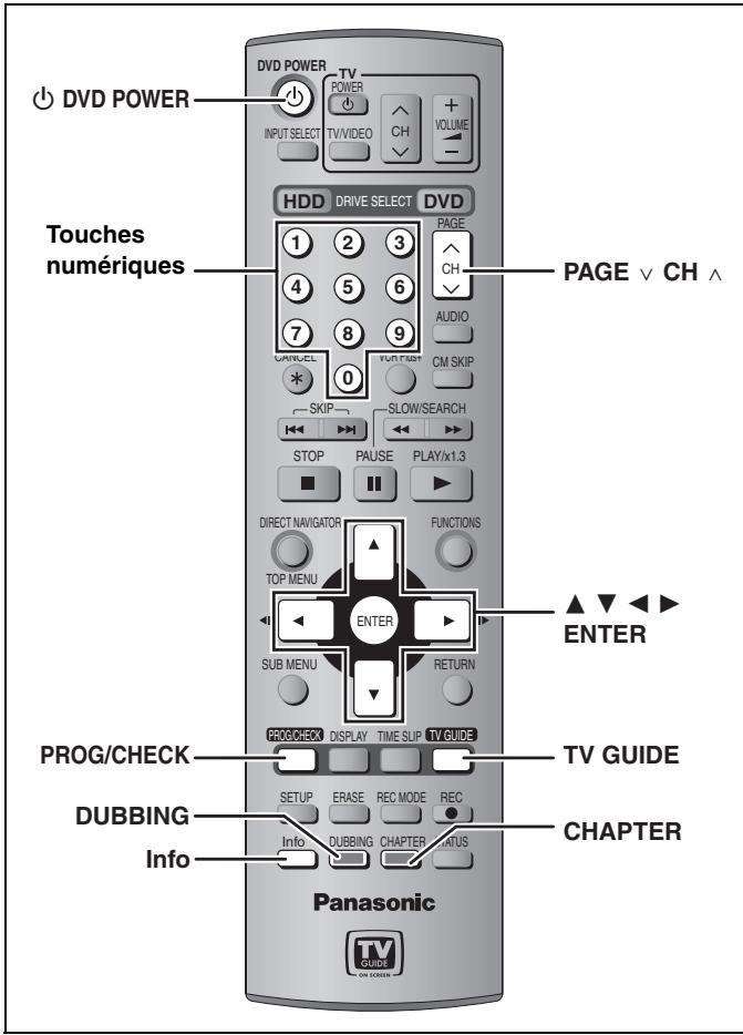 PANASONIC DMR E85H - ■ Enregistrement de relève - 1