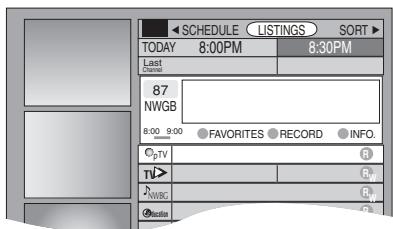 PANASONIC DMR E85H - Appuyer sur [TV GUIDE]. - 1