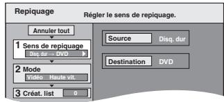 PANASONIC DMR E85H - Transfert à partir d'une liste de transfert - 1