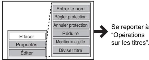 PANASONIC DMR E85H - Appuyer sur [SUB MENU], puis sur [▲, ▼] pour sélectionner l'opération, puis appuyer sur [ENTER]. - 1