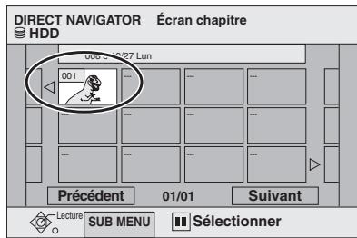 PANASONIC DMR E85H - Appuyer sur [▲, ▼, ◀, ►] pour sélectionner le chapitre. - 1