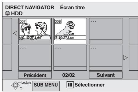 PANASONIC DMR E85H - Appuyer sur [DIRECT NAVIGATOR]. - 1