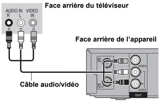 PANASONIC DMR-EX96CEGK - Pour connecter un téléviseur avec AUDIO/VIDEO - 1