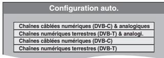 PANASONIC DMR-EX96CEGK - ÉTAPE 3 Configuration de la réception de la chaîne et configuration du format TV - 2