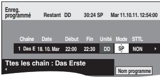 PANASONIC DMR-EX96CEGK - Appuyez sur [◀, ▶] pour vous déplacer parmi les éléments sur l'affichage et changez les éléments avec [▲, ▼]. - 1