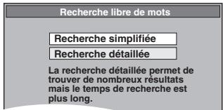 PANASONIC DMR-EX96CEGK - Saisissez le mot que vous désirez rechercher et validez. - 1
