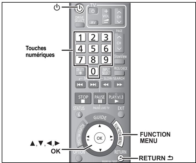 PANASONIC DMR-EX96CEGK - ÉTAPE 3 Configuration de la réception de la chaîne et configuration du format TV - 1