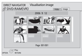 PANASONIC DMPB100 - Appuyez sur [▲, ▼, ◀, ▶] pour sélectionner la photo puis appuyez sur [OK]. - 1