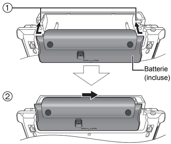 PANASONIC DMPB100 - ■ Mettre en place la batterie - 1