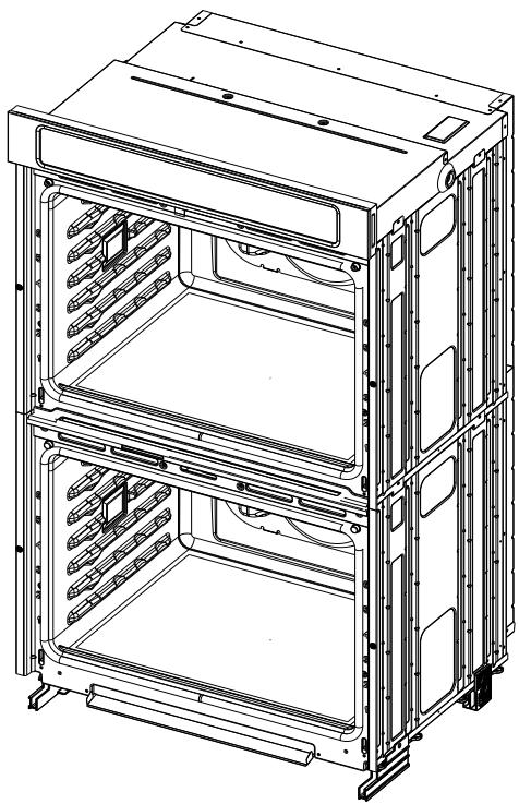WHIRLPOOL WOS97ES0ES  - INSTALLATION GUIDE - Cutout Height is Between 51 316 '' and 52 316 '' (130.0 cm and 132.6 cm) - 4