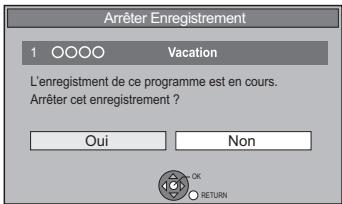 PANASONIC DMR-PWT500 - Appuyez sur [STOP ■]. - 1