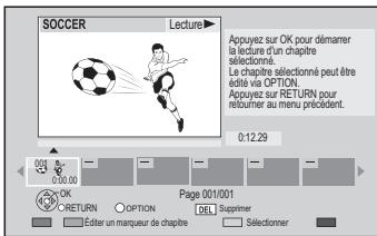 PANASONIC DMR-PWT500 - Sélectionnez "visualisation du chapitre", puis appuyez sur [OK]. - 1