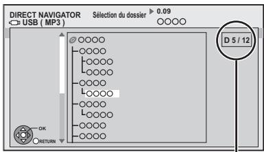 PANASONIC DMR-PWT500 - Utilisation de l'écran arborescent pour trouver un dossier - 1