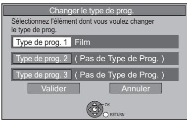PANASONIC DMR-PWT500 - Changement de type de programme de titre - 1