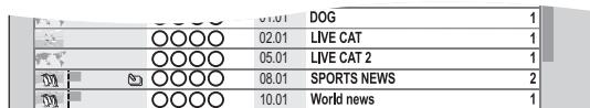 PANASONIC DMR-PWT500 - Navigation dans l'affichage - 1