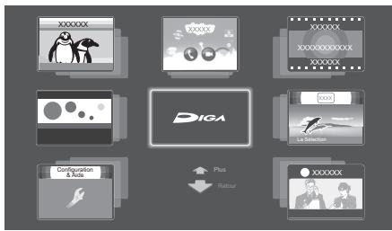 PANASONIC DMR-PWT500 - Sélectionnez l'élément, puis appuyez sur [OK]. - 1