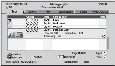 PANASONIC DMR-PWT500 - Suppression des titres enregistrés - 3