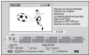 PANASONIC DMR-PWT500 - Sélectionnez "visualisation du chapitre", puis appuyez sur [OK]. - 1