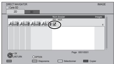 PANASONIC DMR-PWT500 - Sélectionnez l'événement ou la photo, puis appuyez sur la touche "jaune". - 1