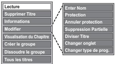 PANASONIC DMR-PWT500 - Sélectionnez l'élément, puis appuyez sur [OK]. - 1