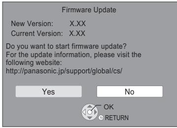 PANASONIC DMP-BDT181EG - Aktualizace firmwaru - 1