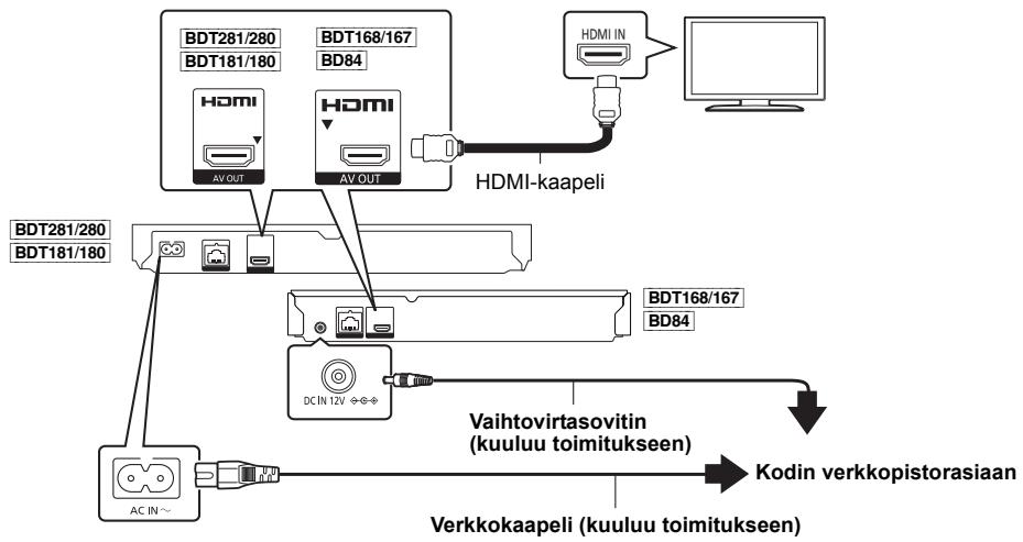 PANASONIC DMP-BDT181EG - VAIHE 1 : Liittäminen television - 1