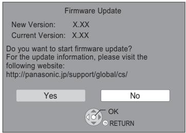 PANASONIC DMP-BDT184EG - Firmware updates - 1