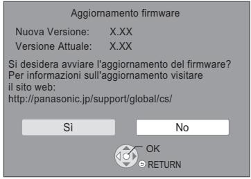 PANASONIC DMP-BDT280EG - Aggiornamento del firmware - 1