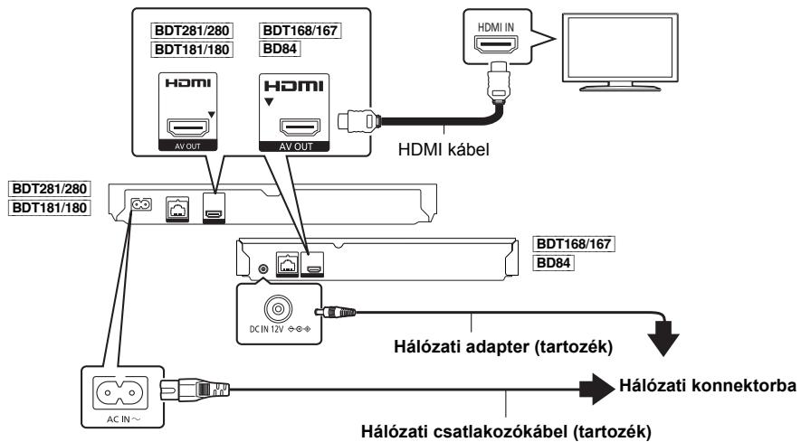 PANASONIC DMP-BDT280EG - LÉPÉS : TV csatlakoztatása - 1