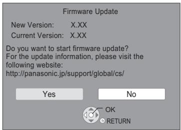 PANASONIC DMP-BDT380EG - Firmware-updatering - 1