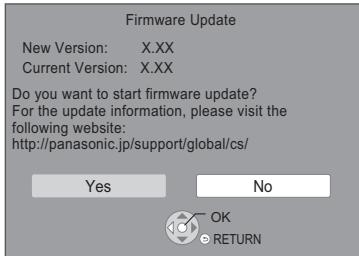 PANASONIC DMP-BDT381 - Firmware updates - 1