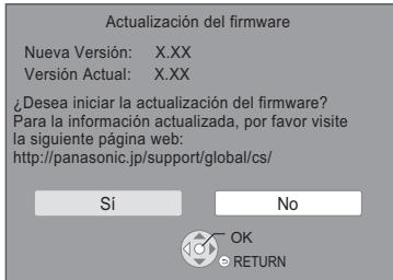 PANASONIC DMP-BDT381 - Actualización del firmware - 1