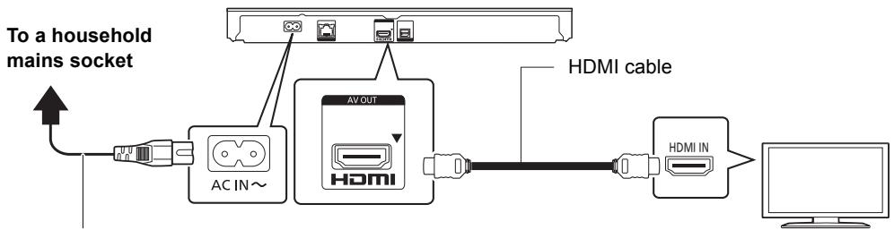 PANASONIC DMP-BDT381 - STEP 1 : Connecting to a TV - 1