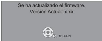 PANASONIC DMP-BDT381 - Actualización del firmware - 2